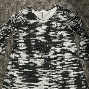 Claudia Richard black/grey abstract top large